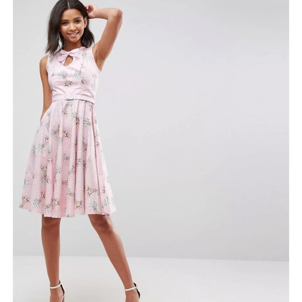 COPY - Hell Bunny Deery Me 50s Vintage Novelty Dress